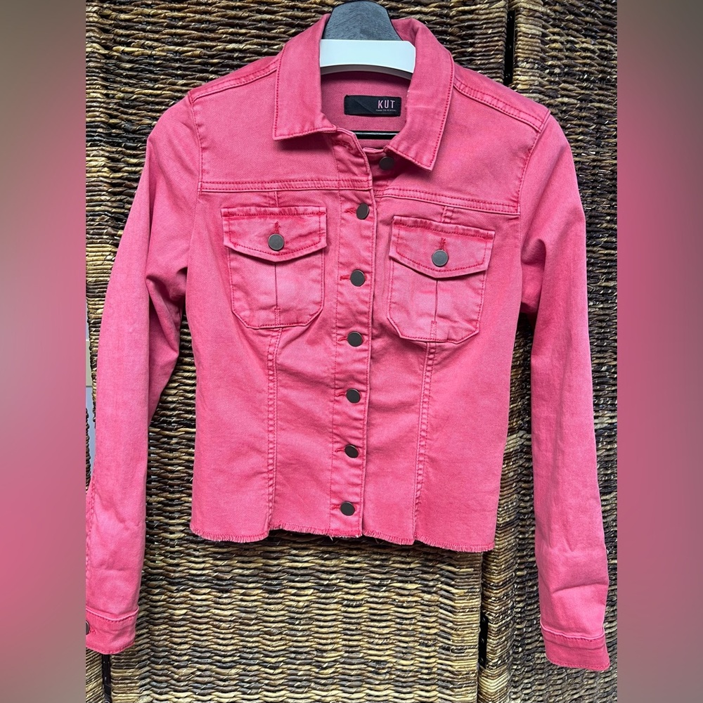 Kut from the Kloth- Red Jacket, Size: Small, Pre-Owned, Kara Jacket
